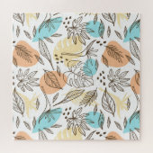 Handgezogenes tropisches Muster Puzzle (Horizontal)