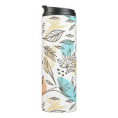Handgezogenes tropisches Muster Thermosbecher (Nach rechts gedreht)