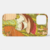Handgezogenes Waldmuster mit verschiedenen Arten Case-Mate iPhone Hülle (Rückseite (Horizontal))