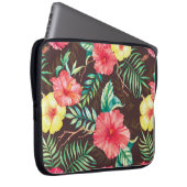 Handgezogenes Wasserfarbmuster nahtlos mit Farbe Laptopschutzhülle (Vorne Rechts)