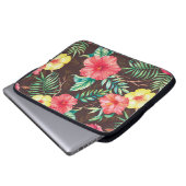 Handgezogenes Wasserfarbmuster nahtlos mit Farbe Laptopschutzhülle (Vorne Knopf)
