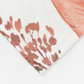 Handgezogenes Wasserfarbmuster nahtlos mit rosa f Fleecedecke (Ecke)