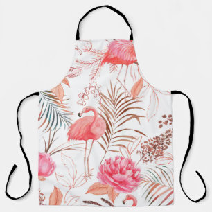 Handgezogenes Wasserfarbmuster nahtlos mit rosa f Schürze