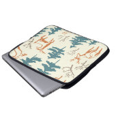 Handgezogenes Winternahtloses Muster mit Hirsch un Laptopschutzhülle (Vorne Knopf)