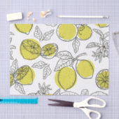 Handgezogenes Zitronenbaum Dekoupage Tissue Paper Seidenpapier (Handwerk)