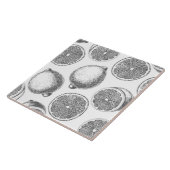 Handgezogenes Zitronenmuster Fliese (Seite)