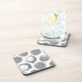 Handgezogenes Zitronenmuster Getränkeuntersetzer (Rechte Seite)