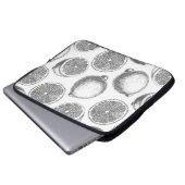 Handgezogenes Zitronenmuster Laptopschutzhülle (Vorne Knopf)