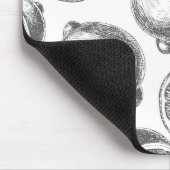 Handgezogenes Zitronenmuster Mousepad (Ecke)