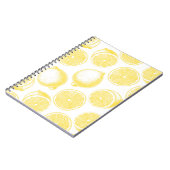 Handgezogenes Zitronenmuster Notizblock (Linke Seite)