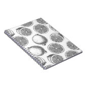 Handgezogenes Zitronenmuster Notizblock (Rechte Seite)