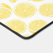 Handgezogenes Zitronenmuster Schreibtischunterlage (Ecke)