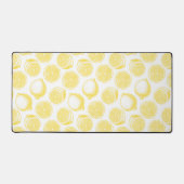 Handgezogenes Zitronenmuster Schreibtischunterlage (Vorderseite)