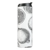 Handgezogenes Zitronenmuster Thermosbecher (Nach links gedreht)