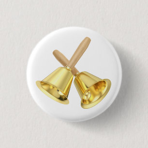 Handglocke mit Holzgriff Button