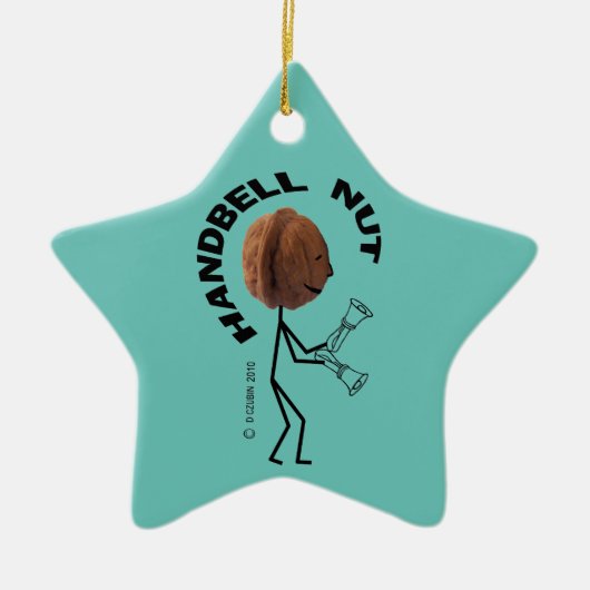 Handglocke Nut Keramik Ornament (Vorne)