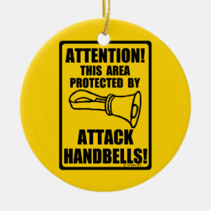 Handglocken angreifen keramikornament