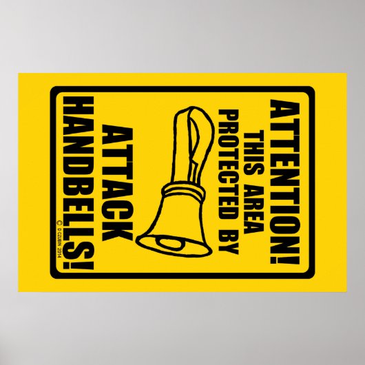 Handglocken angreifen poster (Vorne)