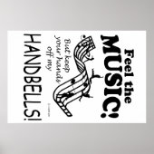 Handglocken fühlen die Musik Poster (Vorne)