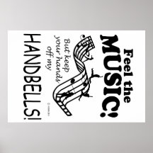 Handglocken fühlen die Musik