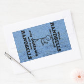 Handglocken mit rechteckiger Aufkleber (Umschlag)