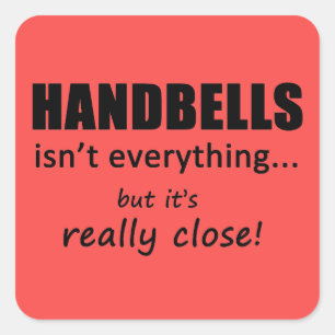 Handglocken sind nicht alles Square Sticker