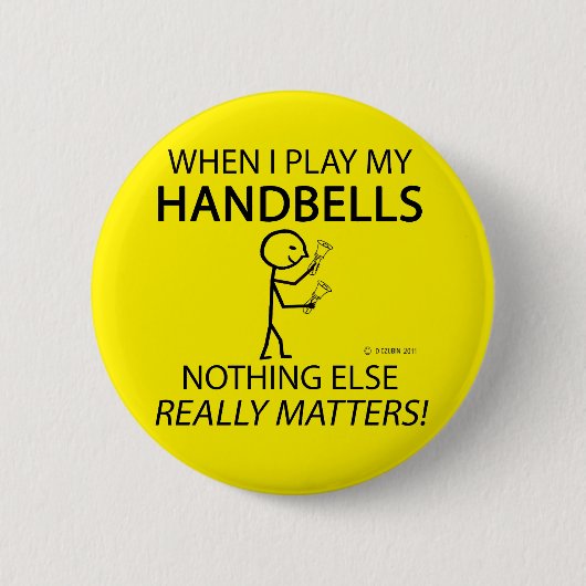 Handglocken spielen keine Rolle Button (Vorderseite)