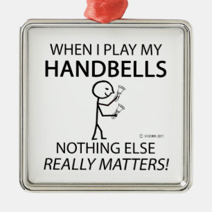 Handglocken spielen keine Rolle Silbernes Ornament