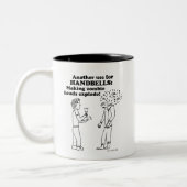 Handglocken Zombie Explode Zwei-Tonen-Kaffee-Tasse Zweifarbige Tasse (Links)