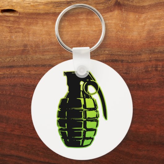 Handgranate, grün schlüsselanhänger (Vorderseite)