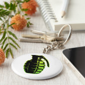 Handgranate, grün schlüsselanhänger (Seite)