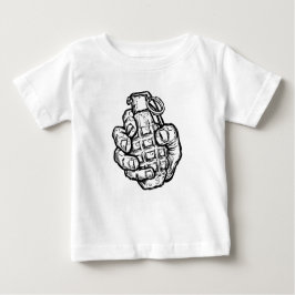 Handgranate im Stil von Comicen Baby T-shirt