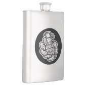 Handgranate im Stil von Comicen Flachmann (Rechts)