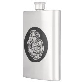 Handgranate im Stil von Comicen Flachmann (Links)