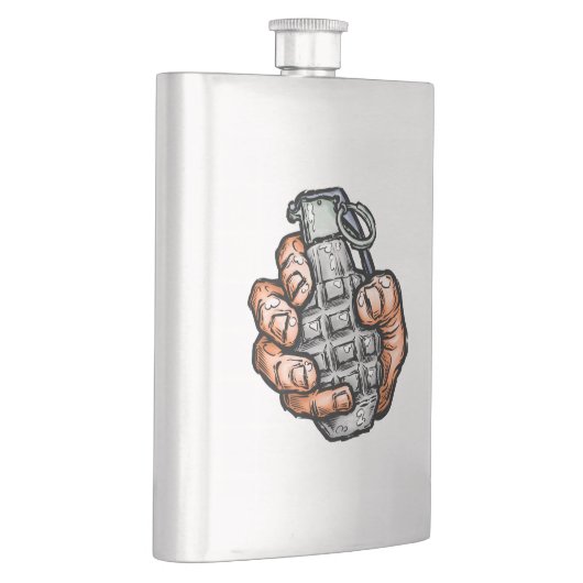 Handgranate im Stil von Comicen Flachmann (Rechts)