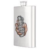 Handgranate im Stil von Comicen Flachmann (Links)