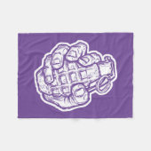 Handgranate im Stil von Comicen Fleecedecke (Vorderseite (Horizontal))