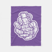 Handgranate im Stil von Comicen Fleecedecke (Vorderseite)