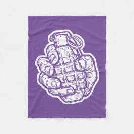 Handgranate im Stil von Comicen Fleecedecke
