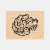 Handgranate im Stil von Comicen Fleecedecke (Vorderseite (Horizontal))