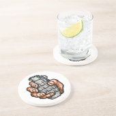 Handgranate im Stil von Comicen Getränkeuntersetzer (Seite)