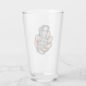 Handgranate im Stil von Comicen Glas (Rückseite)