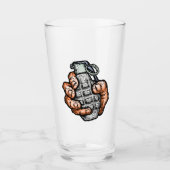 Handgranate im Stil von Comicen Glas (Vorderseite)