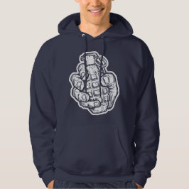 Handgranate im Stil von Comicen Hoodie