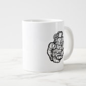 Handgranate im Stil von Comicen Jumbo-Tasse (Vorderseite Rechts)