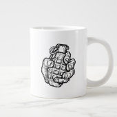 Handgranate im Stil von Comicen Jumbo-Tasse (Rechts)