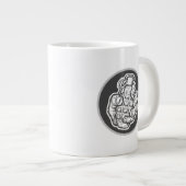 Handgranate im Stil von Comicen Jumbo-Tasse (Vorderseite Rechts)