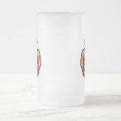 Handgranate im Stil von Comicen Mattglas Bierglas (Mittel)