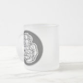 Handgranate im Stil von Comicen Mattglastasse (Vorderseite Links)