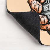 Handgranate im Stil von Comicen Mousepad (Ecke)